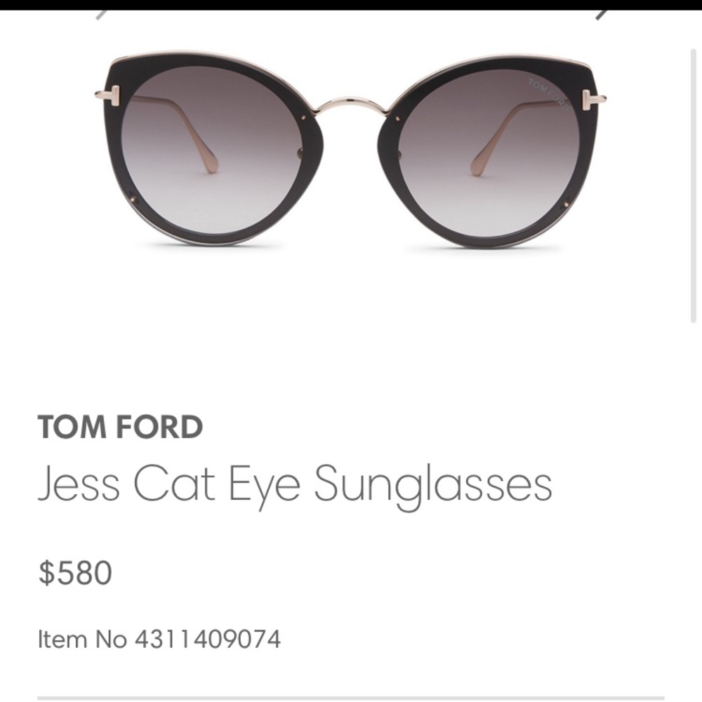 Tom Ford Jess Cat eye sunglasses